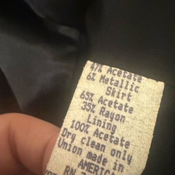 Vintage Karen Lawrence Velvet Polka Dot Blazer 80s Glam Party Jacket Size 12 - Picture 4 of 7